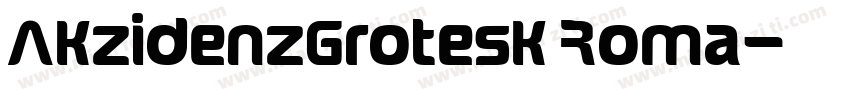 AKzidenzGrotesK Roma字体转换